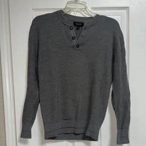 Men's Charcoal Crewneck Sweater by Nnogo